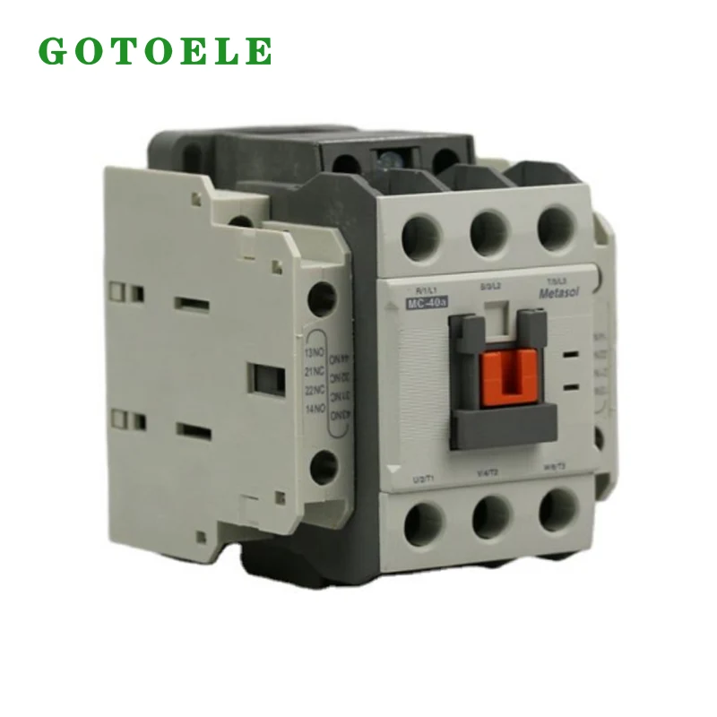 MC-40A คอนแทคแม่เหล็ก AC 3P 40A 18.5KW 1NO+1NC